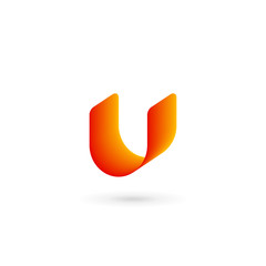 Letter U logo icon design template elements