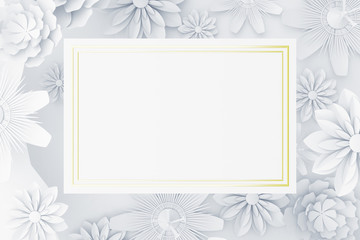 Rectangular white postcard background