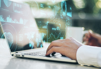 blockchain interface concept