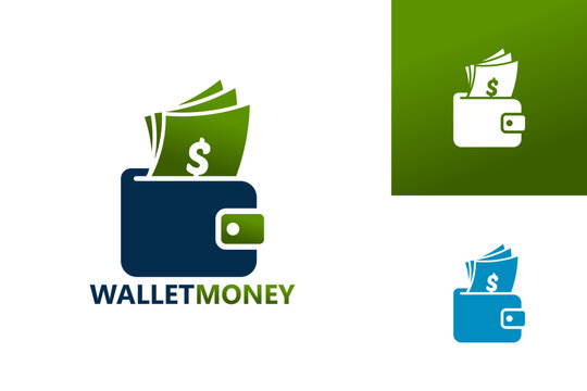 Wallet Money Logo Template Design Vector, Emblem, Design Concept, Creative Symbol, Icon