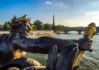 Statue on the Alexandre Bridge, Paris