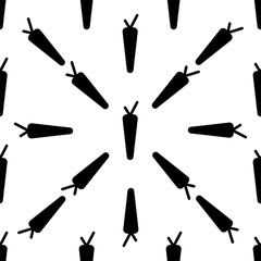 Obraz premium Carrot Icon Seamless Pattern, Vegetable Icon