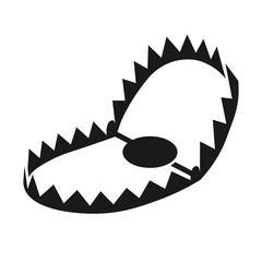 Bear trap silhouette