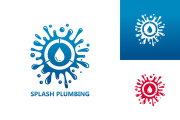 Splash Plumbing Logo Template Design Vector, Emblem, Design Concept, Creative Symbol, Icon
