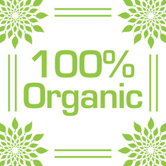 Organic Hundred Percent Green Leaves Circular Frame 