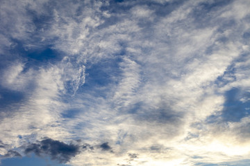 The clouds are magnificent and fluffy.