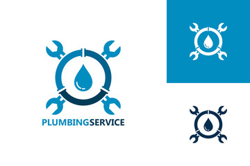 Plumbing Service Logo Template Design Vector, Emblem, Design Concept, Creative Symbol, Icon