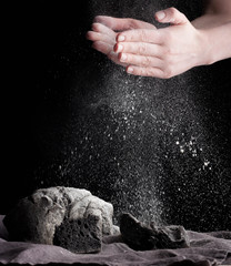 process of making black ciabatta