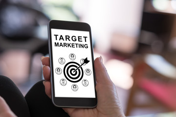 Target marketing concept on a smartphone