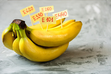 Banana Fruit with natural E additives © molenira