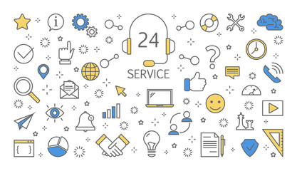 Customer service concept illustration