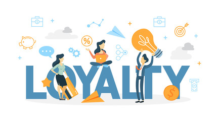 Customer loyalty concept illustration