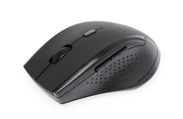 Wireless computer mouse isolated on white background