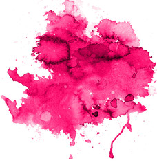 Colorful abstract watercolor texture stain with splashes and spatters. Modern creative watercolor background for trendy design.