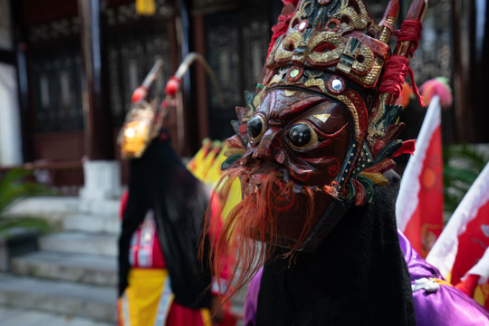 Fototapeta Miao women performing traditional dance