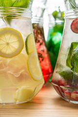 summer lemonade with fruits