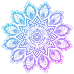 Colorful mandala vector illustration.