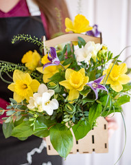 nice bouquet in the hands