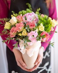 nice bouquet in the hands