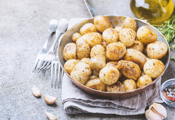 Roasted baby potatoes