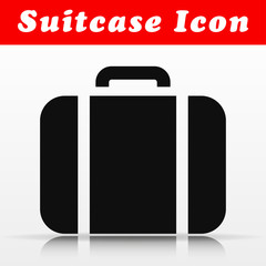 black suitcase vector icon design