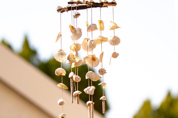 Wind chime hanging 