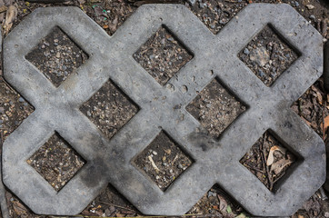 concrete tiles grill pattern texture background