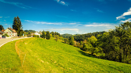 Panorama Allgäu Landschaft im Sommer