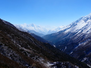 Fototapeta na wymiar Berge in Nepal, Himalaya,