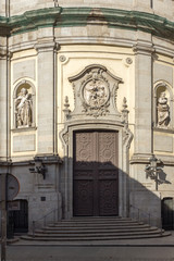Amazing view of Basilica of San Miguel in City of Madrid, Spain
