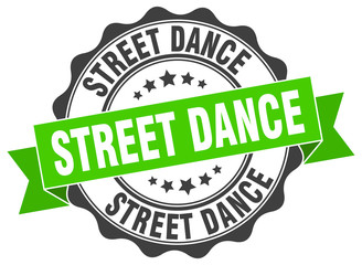 street dance stamp. sign. seal