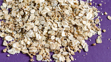 Cereal flakes. Food background. Close up