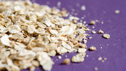 Cereal flakes. Food background. Close up
