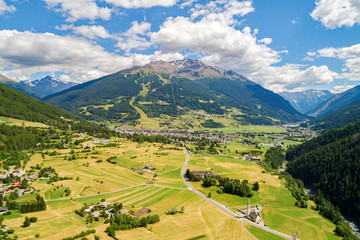 
Bormio - Valtellina (IT) - Vista aerea panoramica 
