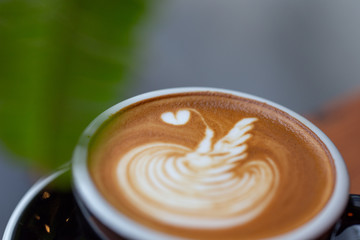 Backgrounds of Latte coffee.