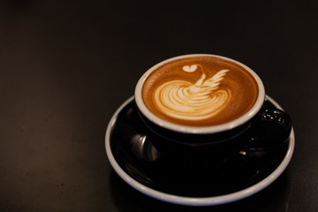 Backgrounds of Latte coffee.