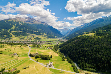 
Bormio - Valtellina (IT) - Vista aerea panoramica 