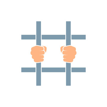 hands holding prison bars clip art preview