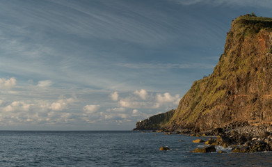 Cliff with lighthouse, Nordeste, Sao Miguel