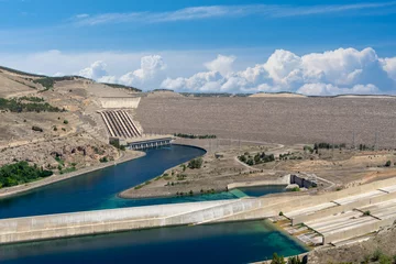 Tischdecke Atatürk-Staudamm am Euphrat, Türkei © klenger