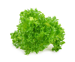 Obraz premium green frillice iceberg lettuce isolated on white background