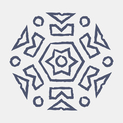 Beautiful Hand drawn Mandala Shape. Decoration Ornament.