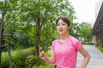 Woman running