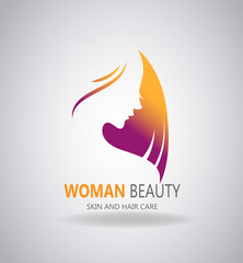 Girls portrait with long hair