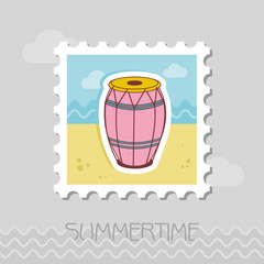 Drum flat stamp