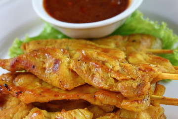 delicious Pork Satay with Peanut Sauce