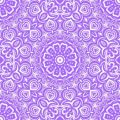 Beautiful fantasy flower ornament. seamless art-deco pattern. vector illustration. for design, wallpaper, invitation