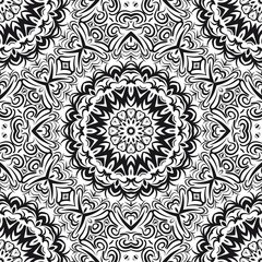 Modern floral vector ornaments. Decorative flower mandala. vector illustration.