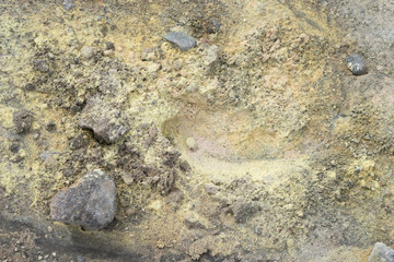 Schwefelhaltiger Sand - Hintergrund