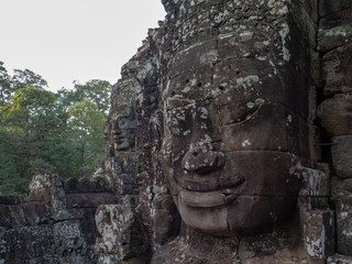 Fototapeta na wymiar Faces at Bayon Temple, Siem Reap, Cambodia